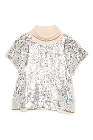 t-shirt in tessuto argento N°21 KIDS | N2106PN04570N720